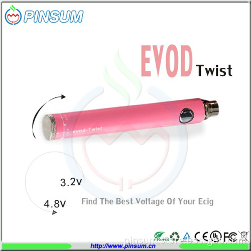 2014 510 Thread Voltage Variable Evod Twist 1300mAh Battery
